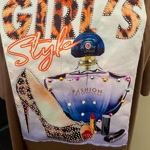 Brown tunic girls style tunic